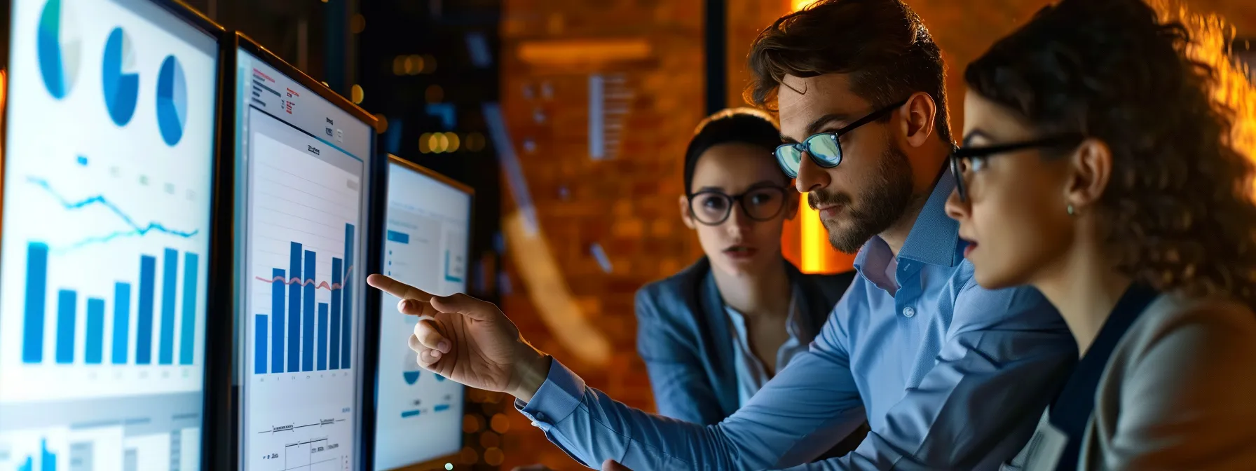 business professionals analyzing search efficiency metrics tied to salesforce connector integration.